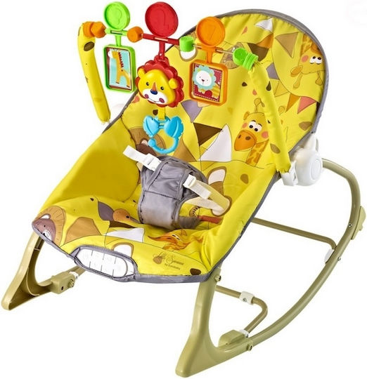 Eurobaby Elektrische Babywippe Schaukel mit Vibration Gelb für Kind bis 18kg Eurobaby Elektrische Babywippe Schaukel mit Vibration Gelb für Kind bis 18kg