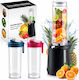Blender cu cană din plastic 600 ml gri ED718