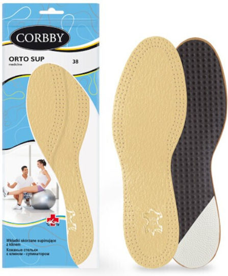 Corbby Leather Anatomic Shoe Insoles 2 Pieces