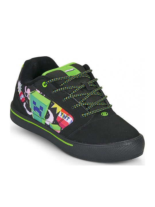 Pro Παιδικά Sneakers με Ροδάκια Μαύρα