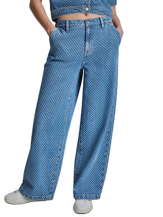 DKNY Γυναικείο Jean Παντελόνι Mid Rise με Σκισίματα