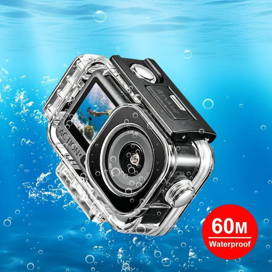 Dji Osmo Action 6 Puluz Magnetische Actionkamera-Hülle 60 Meter Wasserdichte Magnetische Tauchhülle Schnelle Freigabe Horizontal-Vertikale Hülle Transparent