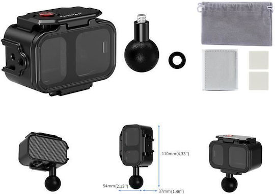 Dji Osmo Nano Feichao 80m Wasserdichte Actionkamera-Hülle Aluminium Gehäuse Tauchzubehör Spezifikationen Kopf Kugel 1 Zoll