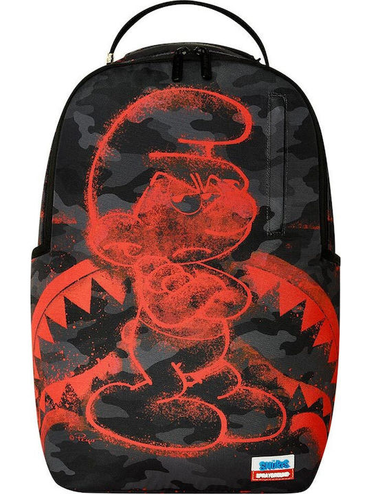 Sprayground Σχολική Τσάντα Πλάτης Γυμνασίου - Λυκείου με Θήκη για Παγούρι Smurfs Attitude 29 x 15 x 45εκ