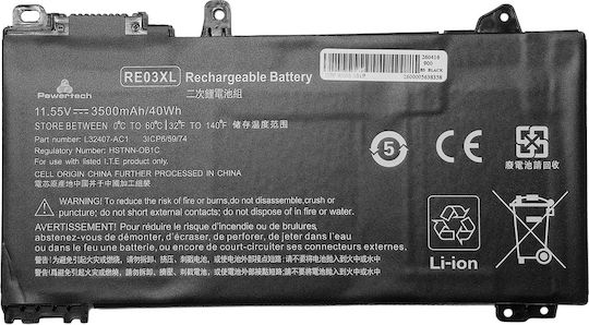 Powertech Compatible Laptop Battery for HP ProBook Hp Probook 430/440/450/455 G6 with 3500mAh