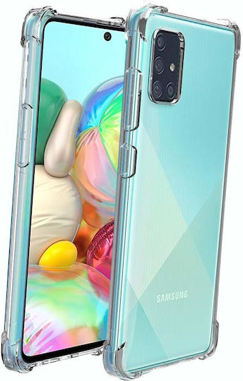 Husă din silicon Samsung Galaxy A71 antișoc 0.5mm Back transparent
