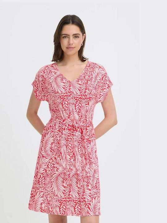 Summer Mini T-Shirt Dress Red