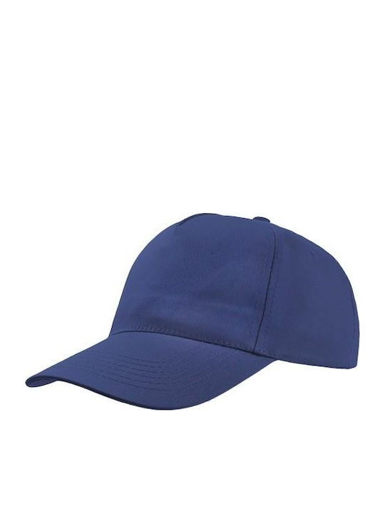 Atlantis Start Five 852 Five-Leaf Jockey Hat 100% Cotton Twill 160gsm Royal Blue