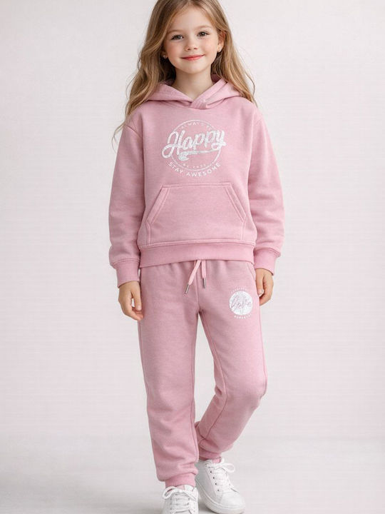Kids Sweatpants Set Pink