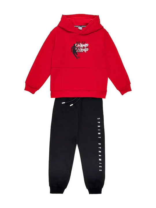 Kinder Sweatpants Set Rot