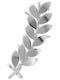 Earrings Ear Cuff Olive Leaves Right Ear Handmade Silver 925