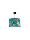 Blue Pendant Ceiling Light with E27 Socket 35x20cm