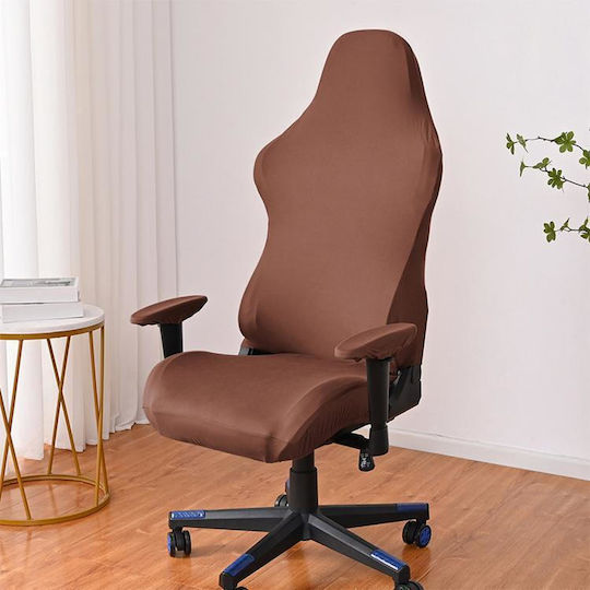 Elastische Abdeckung Stuhl Rot Braun