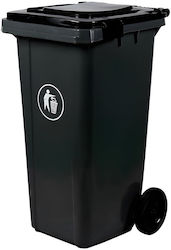 Temno Coș De Gunoi Din Plastic Cu Roți 240lt Gri Temno Coș De Gunoi Din Plastic Cu Roți 240lt Gri