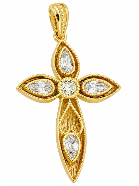 Senzio Belibasakis Women's Gold Cross 9K Without Chain