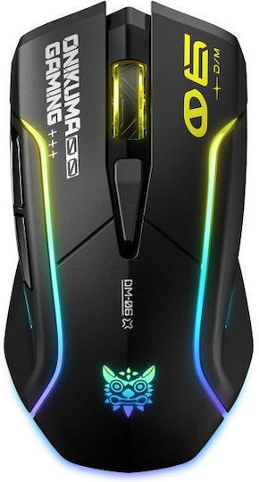 Onikuma DM06 RGB Gaming Maus 12800 DPI Schwarzes