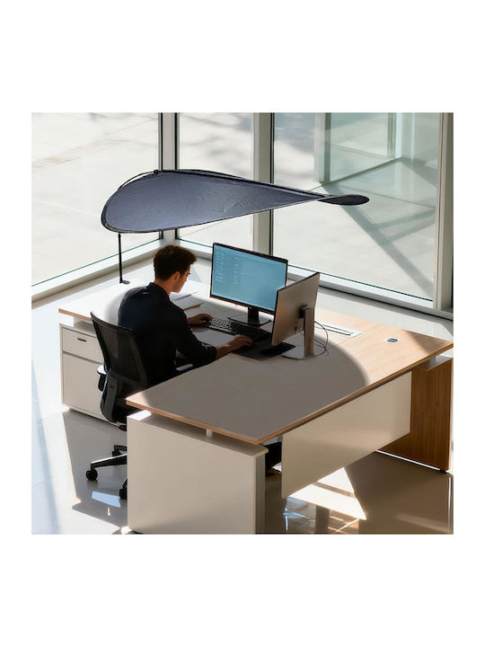 Office Sun Protection Privacy Curtain Indoor Sun Protection Prevents Direct Air Conditioner Blasts Short Style Black