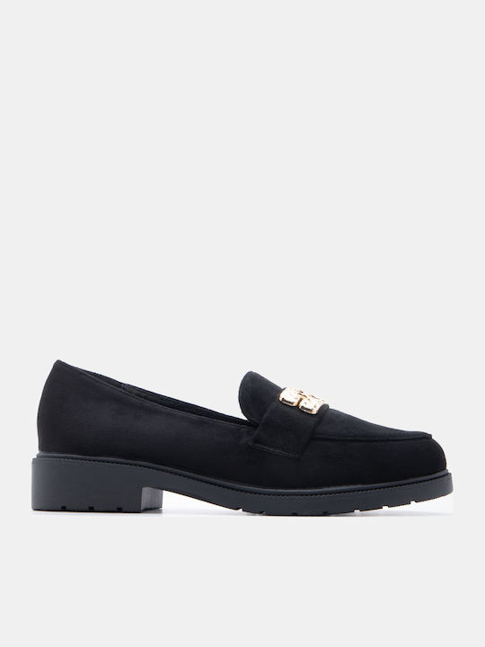 Women's Moccasins In Black Color