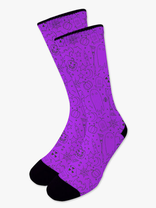 Șosetă Tipărită Modele Violet Urban Mystery