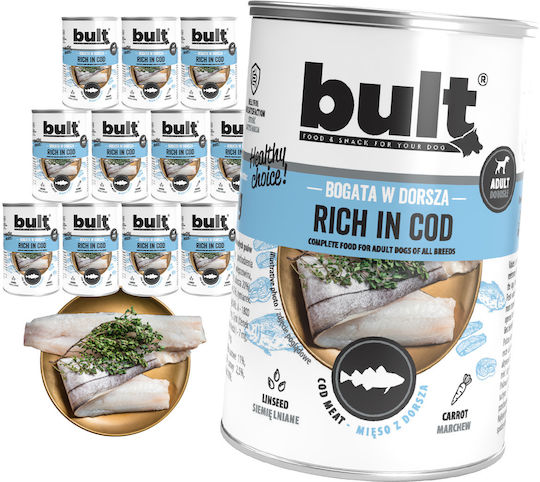 Bult Υγρή Τροφή Σκύλων σε Κονσέρβα με Ψάρι 12x400gr