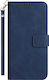Exklusive Brieftasche aus Synthetischem Leder / Silikon Blau (Motorola Edge 30 Pro)