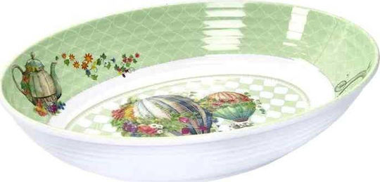 Brandani Bol Oval Din Melamină Verde 33x23cm