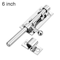 Türgriffe & Haken Türgriff Edelstahl 304 Schiebeschloss Bolzen Loch Länge 6 Zoll Silber Türgriffe & Haken Türgriff Edelstahl 304 Schiebeschloss Bolzen Loch Länge 6 Zoll Silber