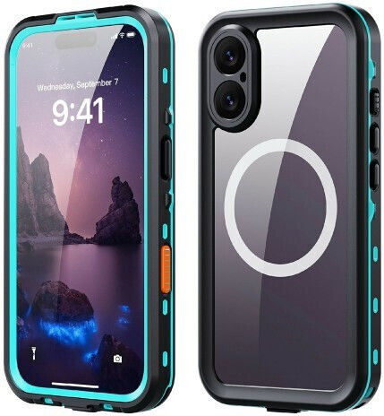 Husă Rezistentă La Apă Redpepper Dot Compatibil Cu Magsafe Apple Iphone 17 6.3" Shockproof Waterproof Albastră