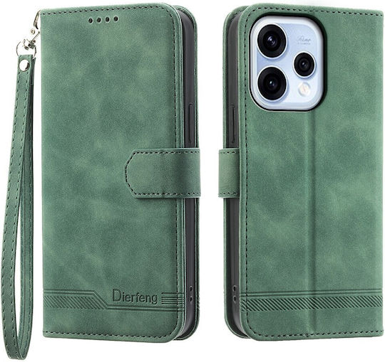 Dierfeng Θήκη Πορτοφόλι Green Oppo Reno15 5g