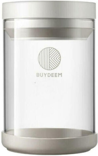 Buydeem Ваза за Обща Употреба с Херметически Затворен Капак Стъклена Прозрачна 600ml