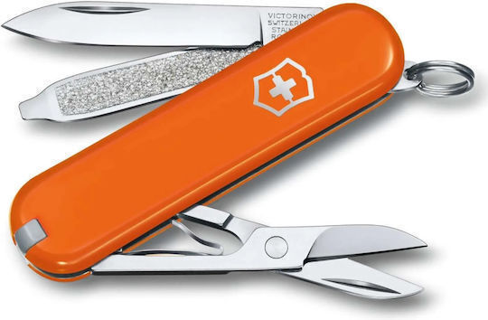 Victorinox Classic SD Swiss Army Knife 5 Tools Orange