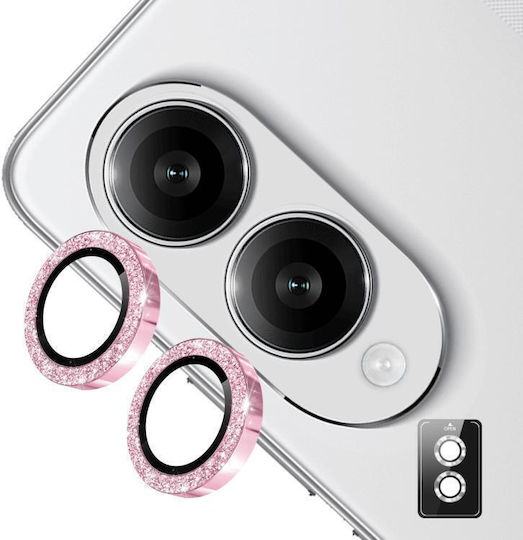 Galaxy Z Fold8 5g Enkay Hat-prince 9h Rear Camera Lens Glitter Aluminium Alloy Tempered Glass Film Pink