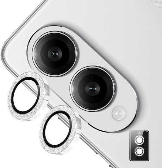 Galaxy Z Fold8 5g Enkay Hat-prince 9h Rear Camera Lens Glitter Aluminium Alloy Tempered Glass Film Silver