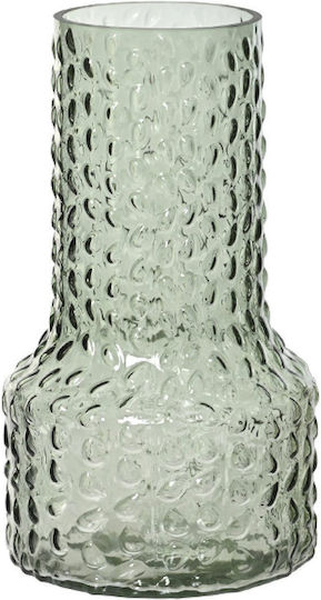 Kaemingk Decorative Green Glass Vase 13.8x13.8xH24cm
