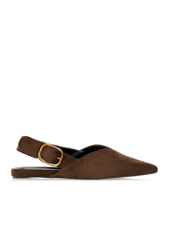 Tsoukalas Suede Women's Ballerina Shoes Pointed...