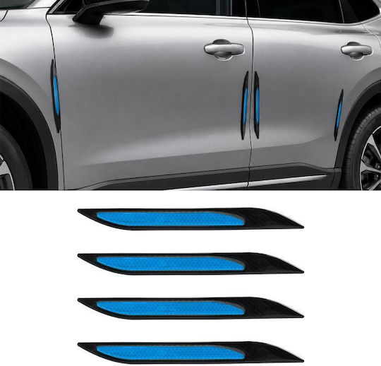 Air Duct Hood Air Sticker Car Decoration 4 Piece Set Blue
