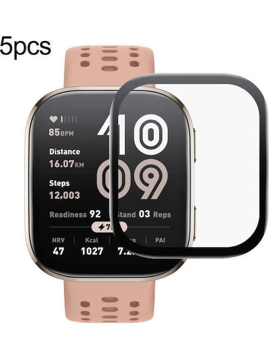 Amazfit Bip 6 5 Bucăți Pachet Pmma Composite Folie Protectoare Moale Pentru Ecran Cutie De Vânzare Cu Amănuntul Colorată