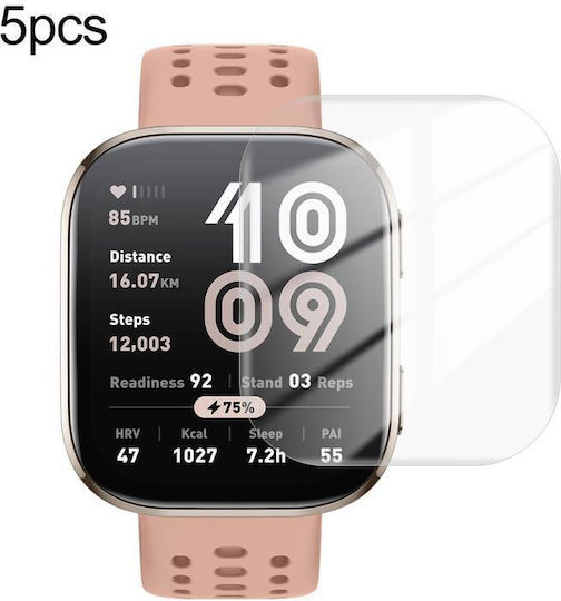 Amazfit Bip 6 5 Stücke HD Weiche Displayschutzfolie Hydrogel Verpackung Einzelhandelsbox Farbe