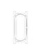 Google Fitbit Air Xdfind 12mm Hollow Pc Half Coverage Watch Frame Protective Case Прозрачен