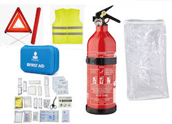 Auto-Notfall-Set Apotheke Din-13164:2022 Feuerlöscher Koné 1kg Warndreieck & reflektierende Weste Auto-Notfall-Set Apotheke Din-13164:2022 Feuerlöscher Koné 1kg Warndreieck & reflektierende Weste