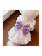 Thin Clothes Cats Anti-Hair Loss Summer Dresses Belt Pets Size S Purple