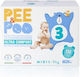 Pee&Poo Πάνες με Αυτοκόλλητο Midi Monthly Pack No. 3 για 6-9kg 132τμχ