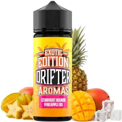 Drifter Vape Shot de aromă 24ml/120ml 1 buc Exotic Starfruit Mango Pineapple Ice