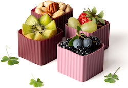 Lekkabox Bento Cups Set 4 Lekkabox Cups Plum