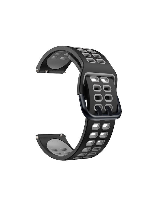 Huawei Watch GT Läufer Doppelreihig Silikon Schwarz Grau