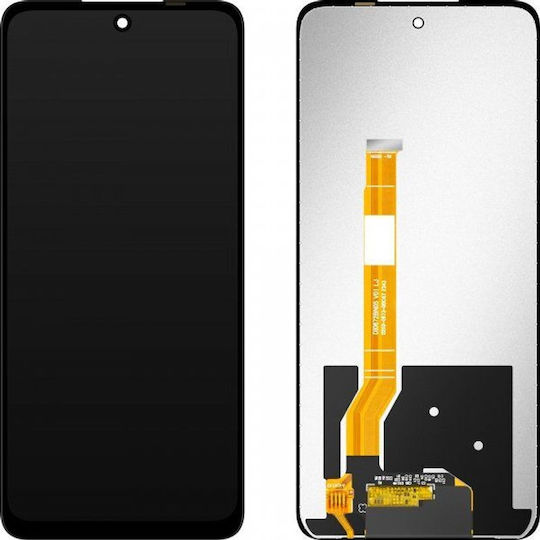 MP Mobile Phone Replacement Screen with Touch Mechanism and Frame for Realme C75 4g (Black)