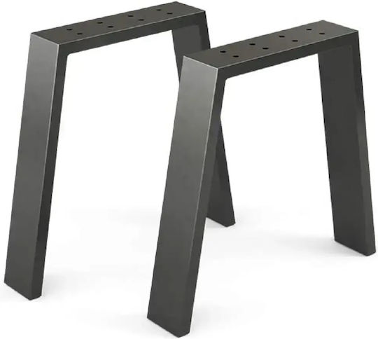 Picior Metalic de Mobilier 2 Buc 30 Cm Maro