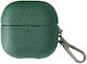 Huawei Freeclip 2 Ohrhörer Tasche Leder Litchi Mit Haken Grüne