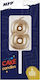 MFP Paper Geburtstagskerzen Nummer 8 Gold Höhe 7cm