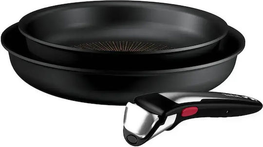 Tefal Excellence+ Excellence+ Set de Tigăi din Aluminiu cu Acoperire Antiaderentă 3 Vase